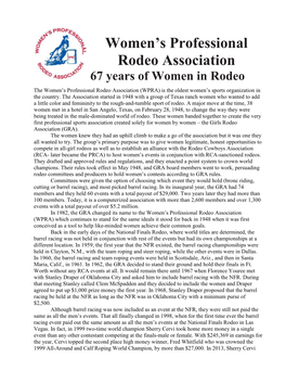 2015 WPRA Wrangler NFR Standings