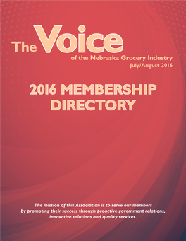 2016 Membership Directory