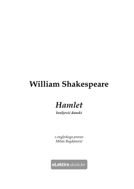 William Shakespeare Hamlet