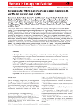 Strategies for Fitting Nonlinear Ecological Models in R, AD Model