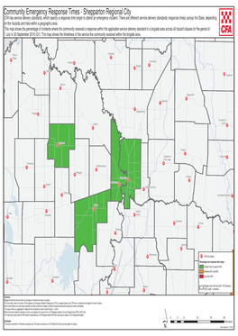 Community Emergency Response Times - Shepparton Regional City CFA Has Service Delivery Standards, Which Specify a Response Time Target to Attend an Emergency Incident