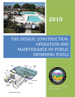 The Design, Construction, Operation and Maintenance of Public Swimming Pools