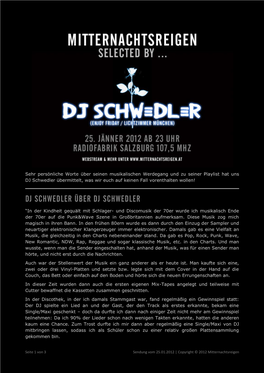 Interview Mit DJ Schwedler