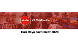 Hari Raya Fact Sheet 2020