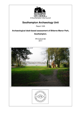 Bitterne Manor Park Archaeology Assessment