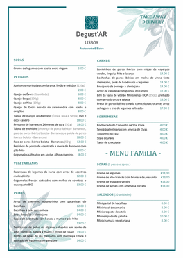 Menu Família