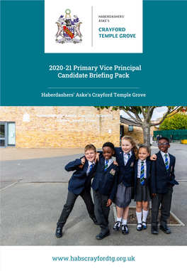 2020-21 Primary Vice Principal Candidate Briefing Pack Www