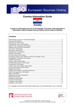 Country Information Guide Croatia