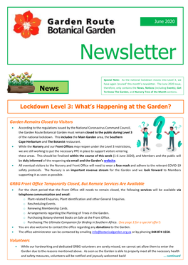 GRBG Newsletter