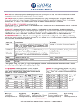 2016-2017 School Profile