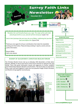 SFL Newsletter December 2014