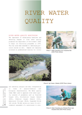 RIVER WATER QUALITY STATUS in 2004, a Total of 926 Water Quality Monitor- Ing Stations Located Within 120 River Basins Were Monitored (Map 2A, 2B & 2C)