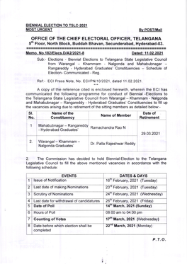 Schedule of MLC Graduates Elections