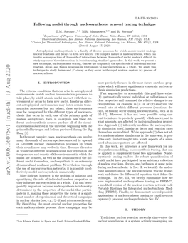 Arxiv:2008.06075V1 [Nucl-Th] 13 Aug 2020 More Diﬃcult, However, Is the Problem of Isolating and Work and Derive the Diﬀerential Equations That Deﬁne the Technique
