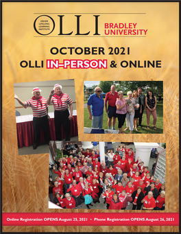 October 2021 Olli In–Person & Online