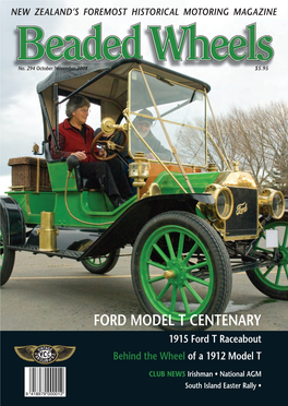 FORD MODEL T CENTENARY 1915 Ford T Raceabout Behind the Wheel of a 1912 Model T