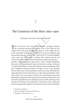 Extract from Chapter 5: the Construct of the Hero 1850–1900