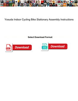 Yosuda Indoor Cycling Bike Stationary Assembly Instructions