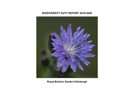 Latest Biodiversity Duty Report