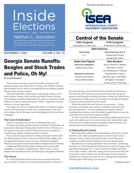 Georgia Senate Runoffs: Beagles and Stock Trades and Police, Oh