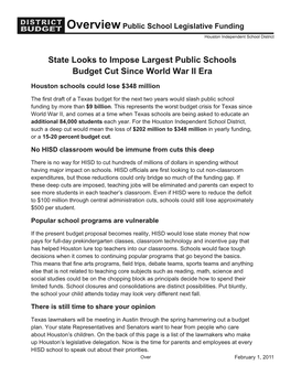 State Looks to Impose Largest Public Schools Budget Cut Since World War II Era