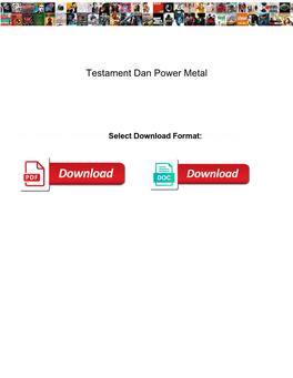 Testament Dan Power Metal