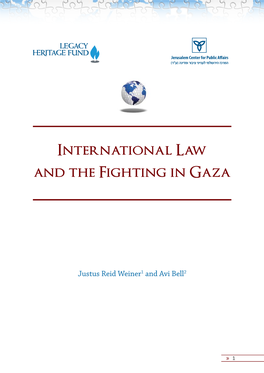 International Law and the Fighting in Gaza