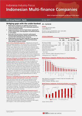 Indonesia Industry Focus