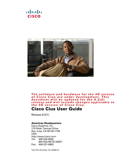 Cisco Cius User Guide Release 9.2(1)