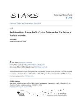 Real-Time Open Source Traffic Control Software for the Advance Traffic Controller