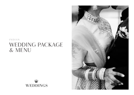 Wedding Package & Menu