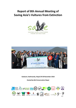 Report of 8Th Annual Meeting of Saving Asia's Vultures from Extinction