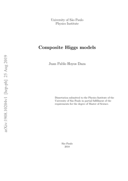 Composite Higgs Models