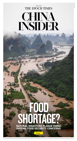 Natural Disasters Plague China Raising Food Security Concerns