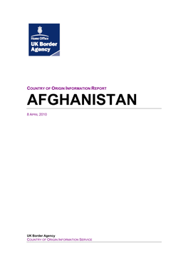 Afghanistan April 2010