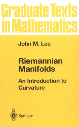 Riemannian Manifolds: an Introduction to Curvature