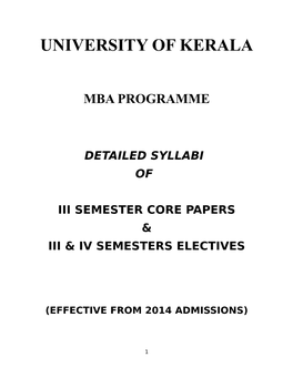 University of Kerala