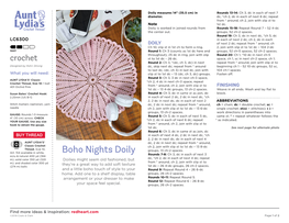 Boho Nights Doily