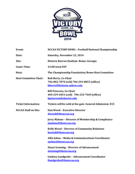 Ticket Information Page