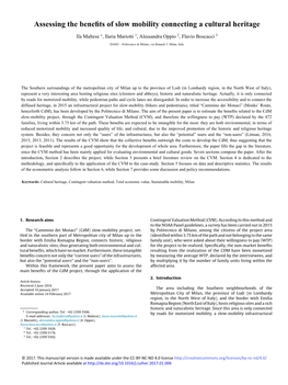 Assessing the Benefits of Slow Mobility