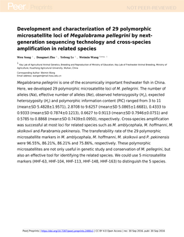 Development and Characterization of 29 Polymorphic