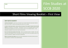 Awesome Shorts: Short Films Viewing List