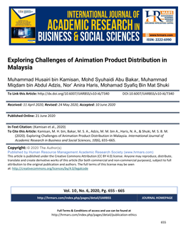 Exploring Challenges of Animation Product Distribution in Malaysia