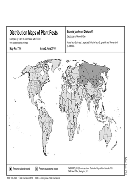 Distribution Maps of Plant Pests