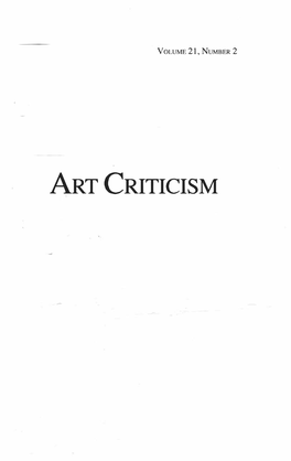 Art Criticism