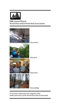 2006 Annual Report Wood-Pawcatuck Watershed Association