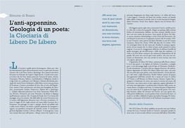 L'anti-Appennino. Geologia Di Un Poeta: La Ciociaria Di Libero De Libero