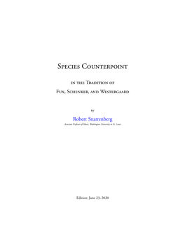 Species Counterpoint