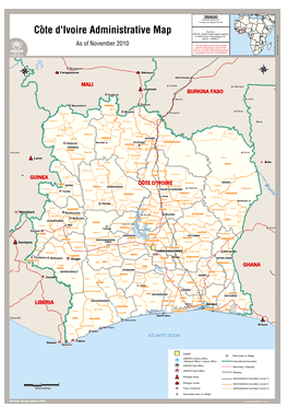 Côte D'ivoire Administrative Map UNHCR, Global Insight Digital Mapping © 1998 Europa Technologies Ltd
