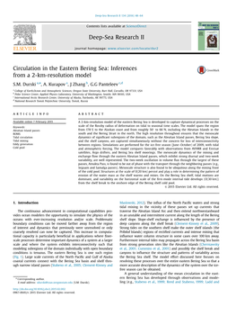 Circulation in the Eastern Bering Sea: Inferences from a 2-Km-Resolution Model